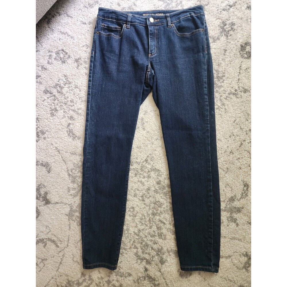 Michael Kors Skinny Jeans Women's Size 6 Dark Stretch Denim Mid-Rise